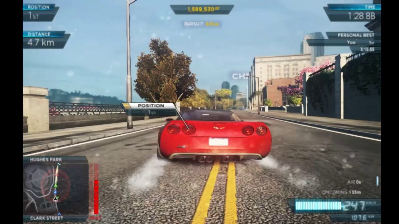 NFS Most Wanted Corvette ZR1 vs Porsche 918 Spyder #5 Most Wanted Car