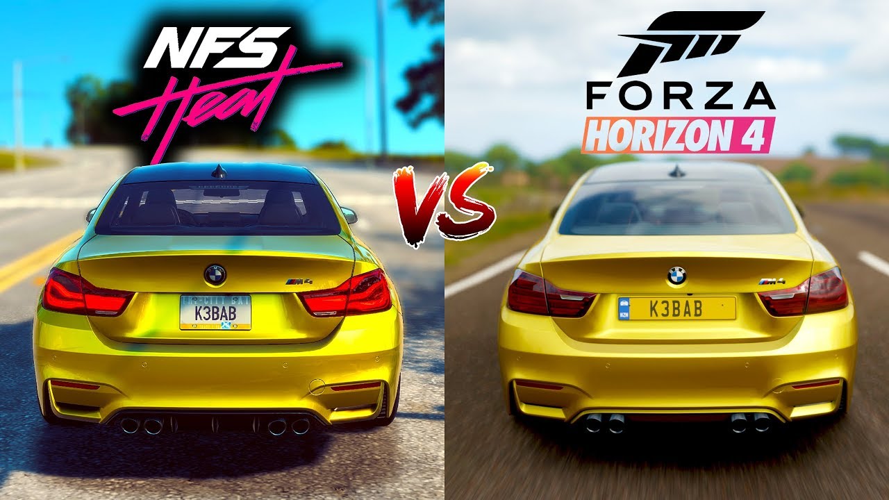 Need For Speed HEAT vs Forza Horizon 4 – BMW M4 Comparison