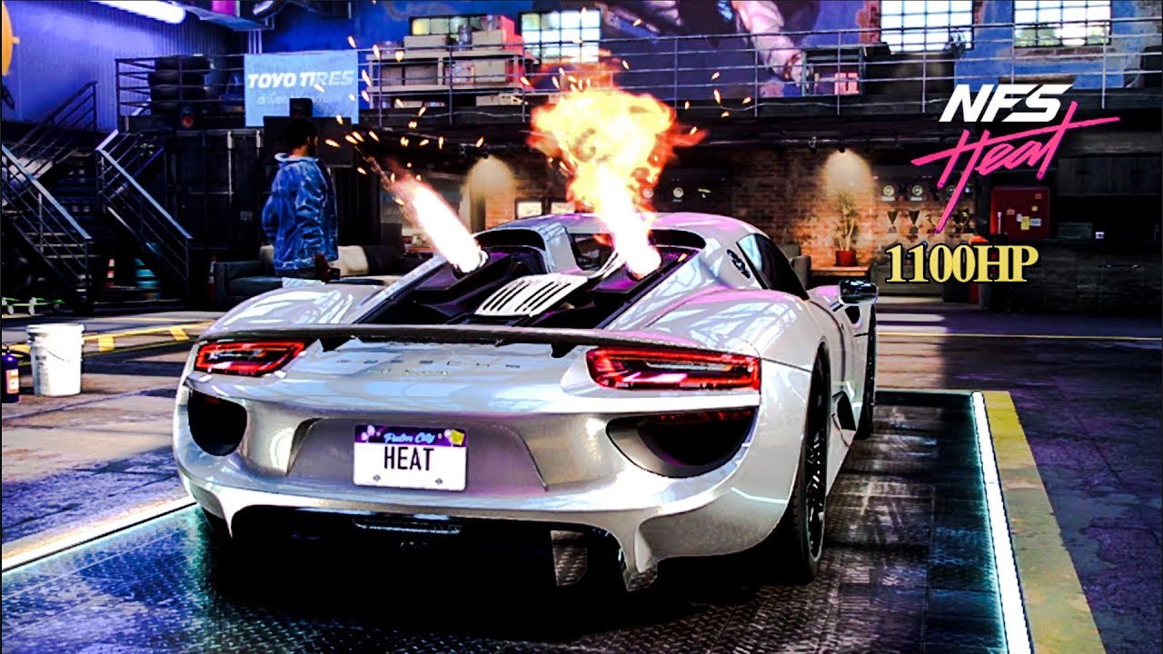 Need For Speed Heat Customization Porsche 918 Spider Build 1100hp