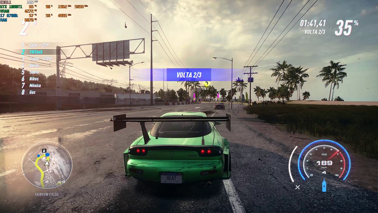 Need For Speed Heat Gameplay - Mazda RX7 Race