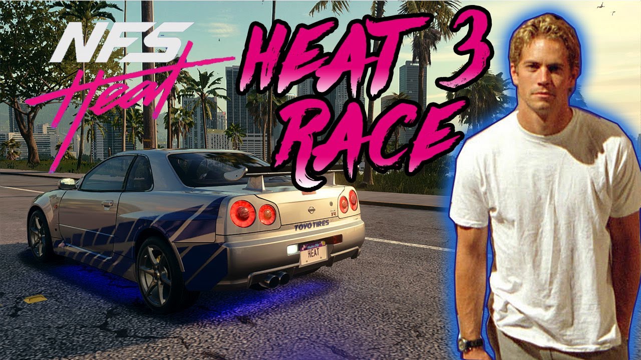 Need For Speed Heat | Nissan Skyline GTR R34 Race + Heat Lvl 5 Escape