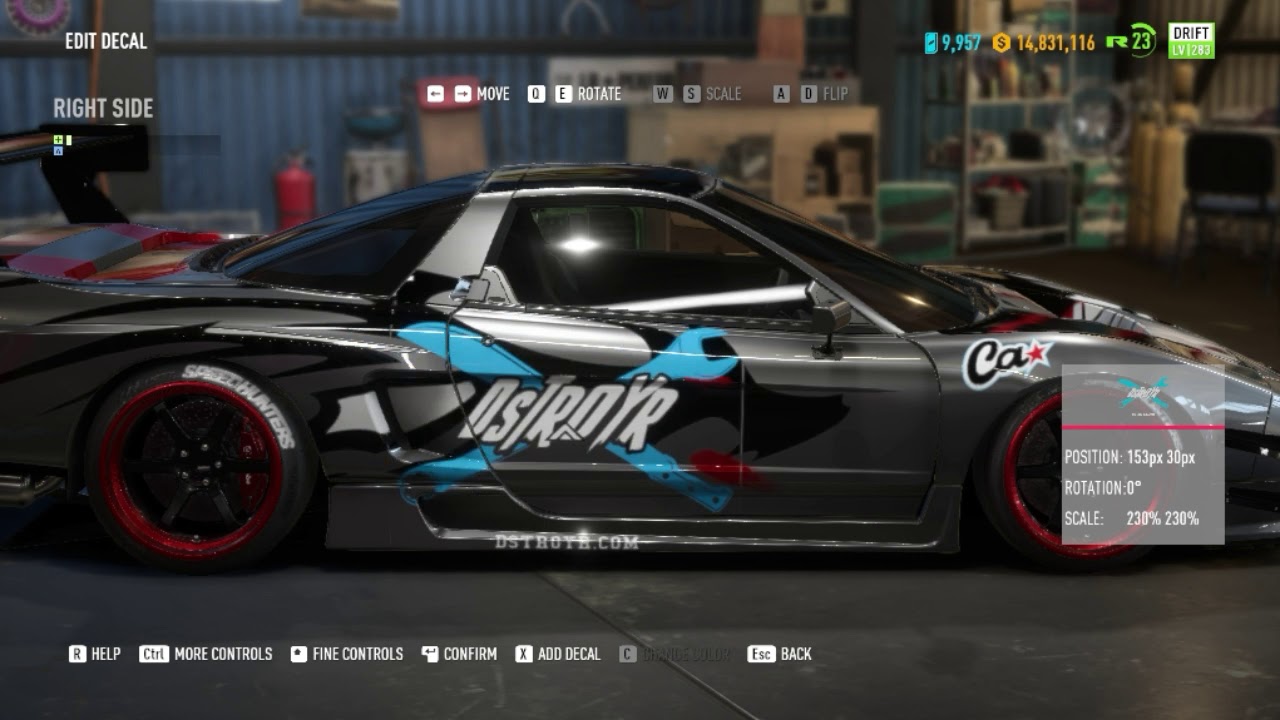 Need For Speed Payback (Honda Nsx DRIFT SPEC)