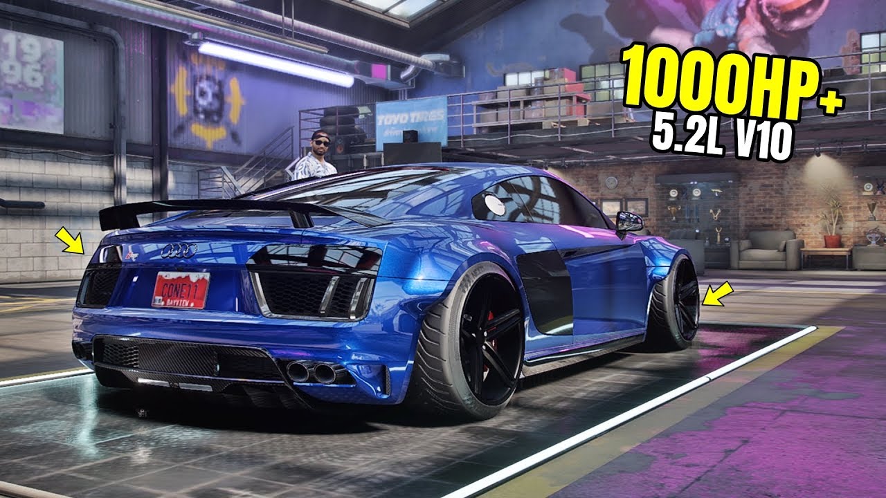 Need for Speed Heat Gameplay – 1000HP+ AUDI R8 V10 PERFORMANCE Customization | Max Build