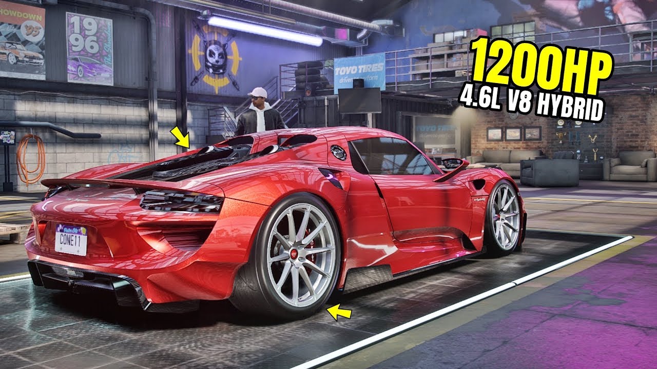 Need for Speed Heat Gameplay – 1200HP PORSCHE 918 SPYDER Customization | Max Build 400+