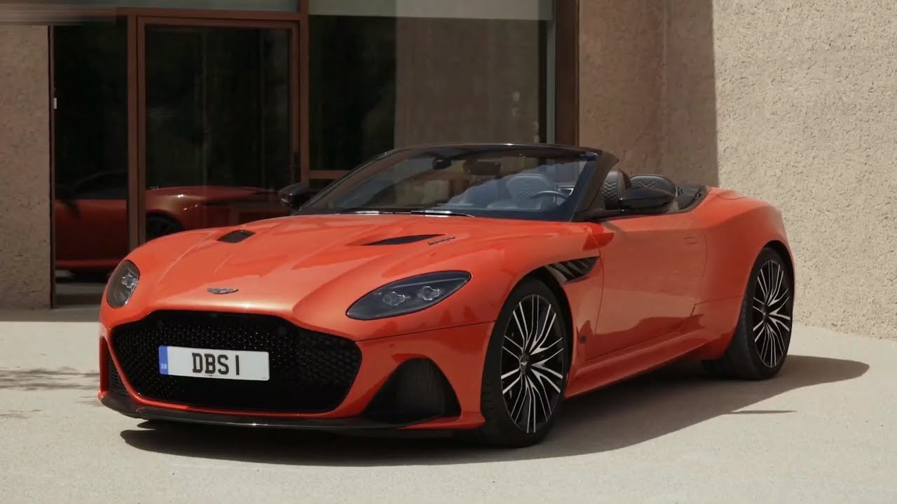 New Aston Martin DBS Superleggera Volante 2020 – Full View (Cosmos Orange)