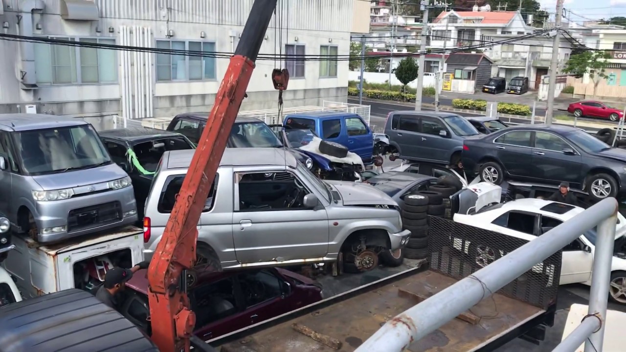 Okinawa junk car 沖縄 車買取 解体 廃車 パジェロミニ PAJERO