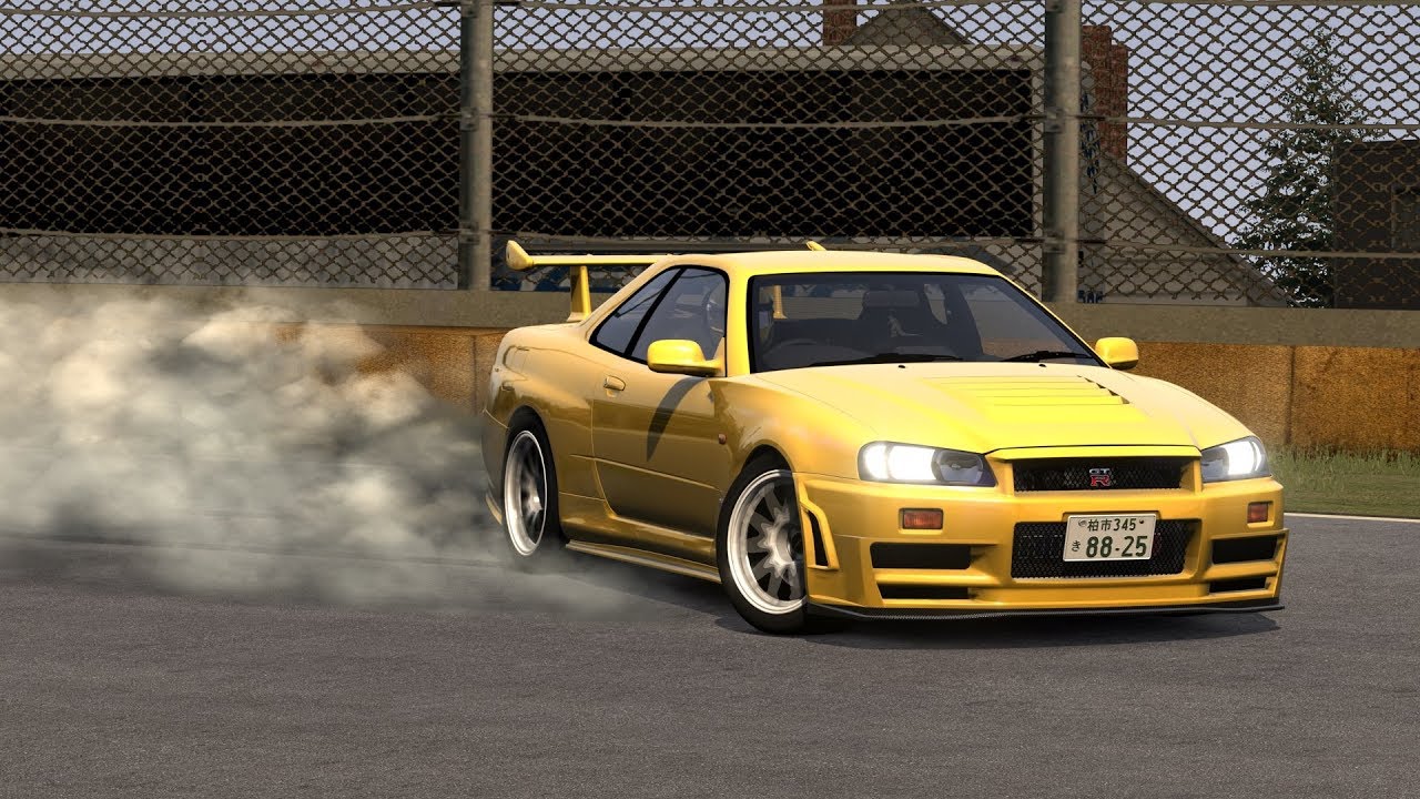 筑波サーキット ドリフト R34 GTR Attesa E-TS PRO【Assetto Corsa】