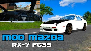 TEST DRIVE MOD BUSSID MAZDA RX-7 FC3s Terbaru || Suaranya menggelegar