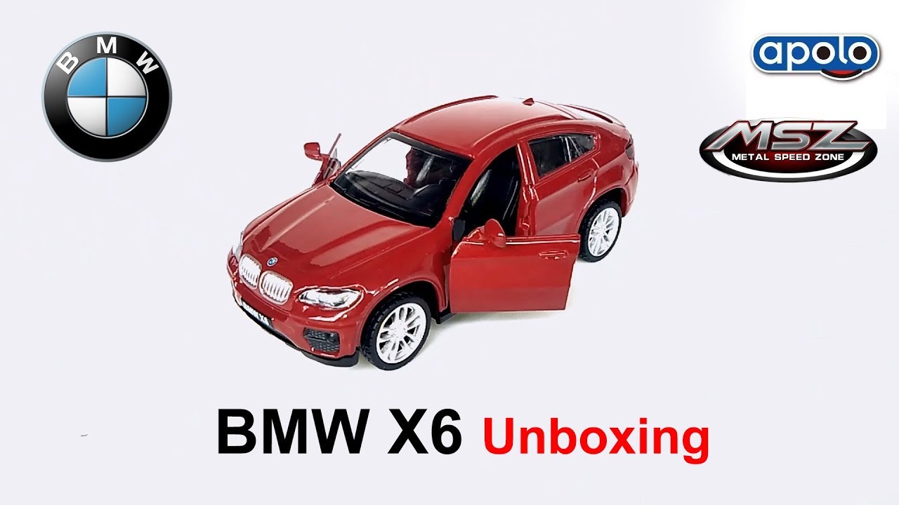 Unboxing – BMW X6 (Red) Apolo MSZ – 1:43 Diecast Scale Model Car