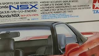 Unboxing Tamiya 1/24 Honda NSX