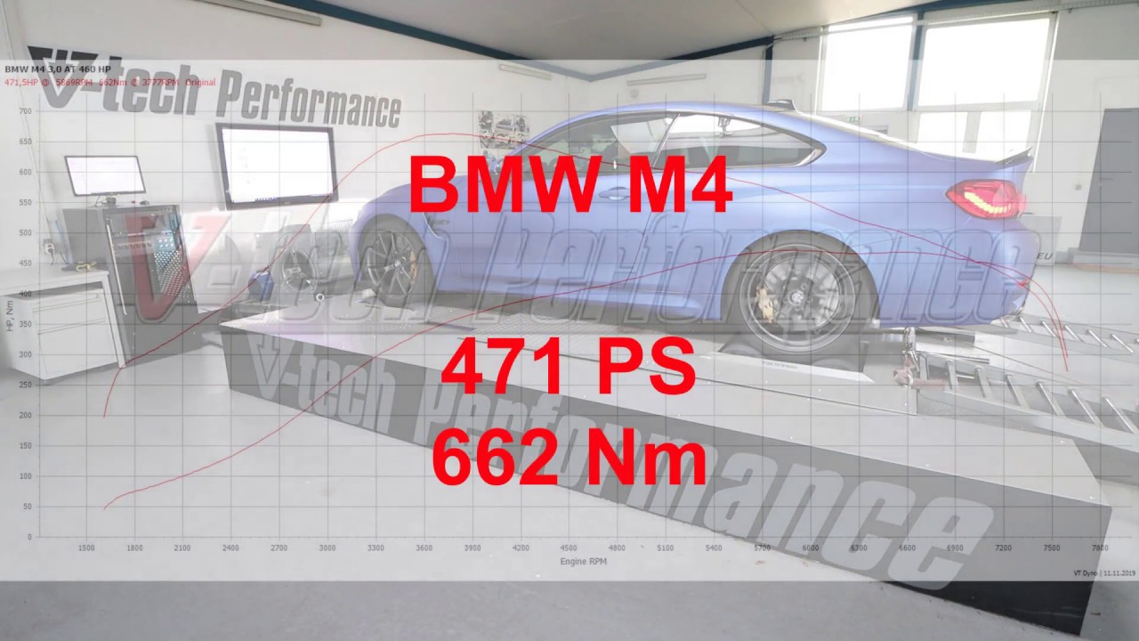 Vtech-Performance Leistungsmessung BMW M4 CS  471 PS 662Nm Dyno