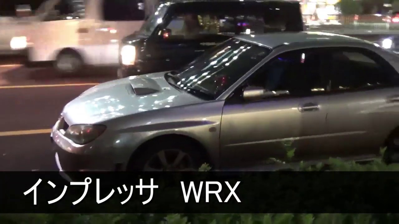 【ローマ教皇】警護車列 覆面パトカー 銀インプレッサWRX (東京ドーム)