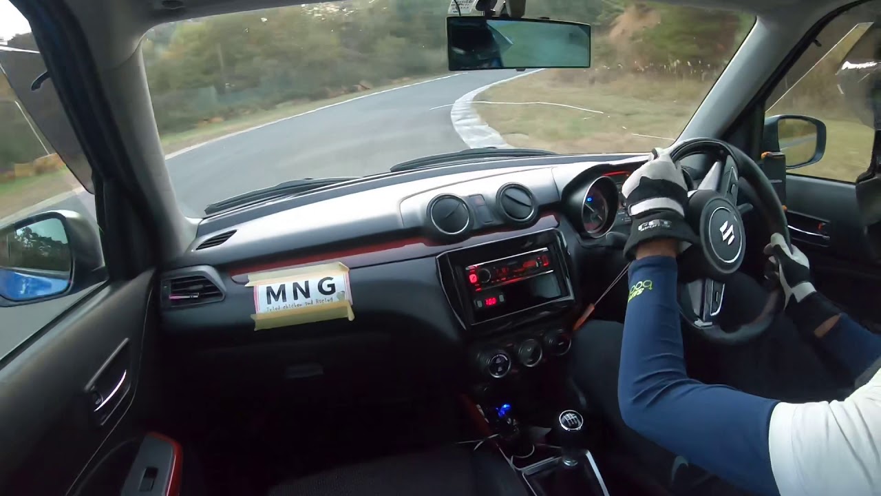 スズキ スイフトスポーツ ZC33S エビスサーキット 東コース  初走行 1'08"238