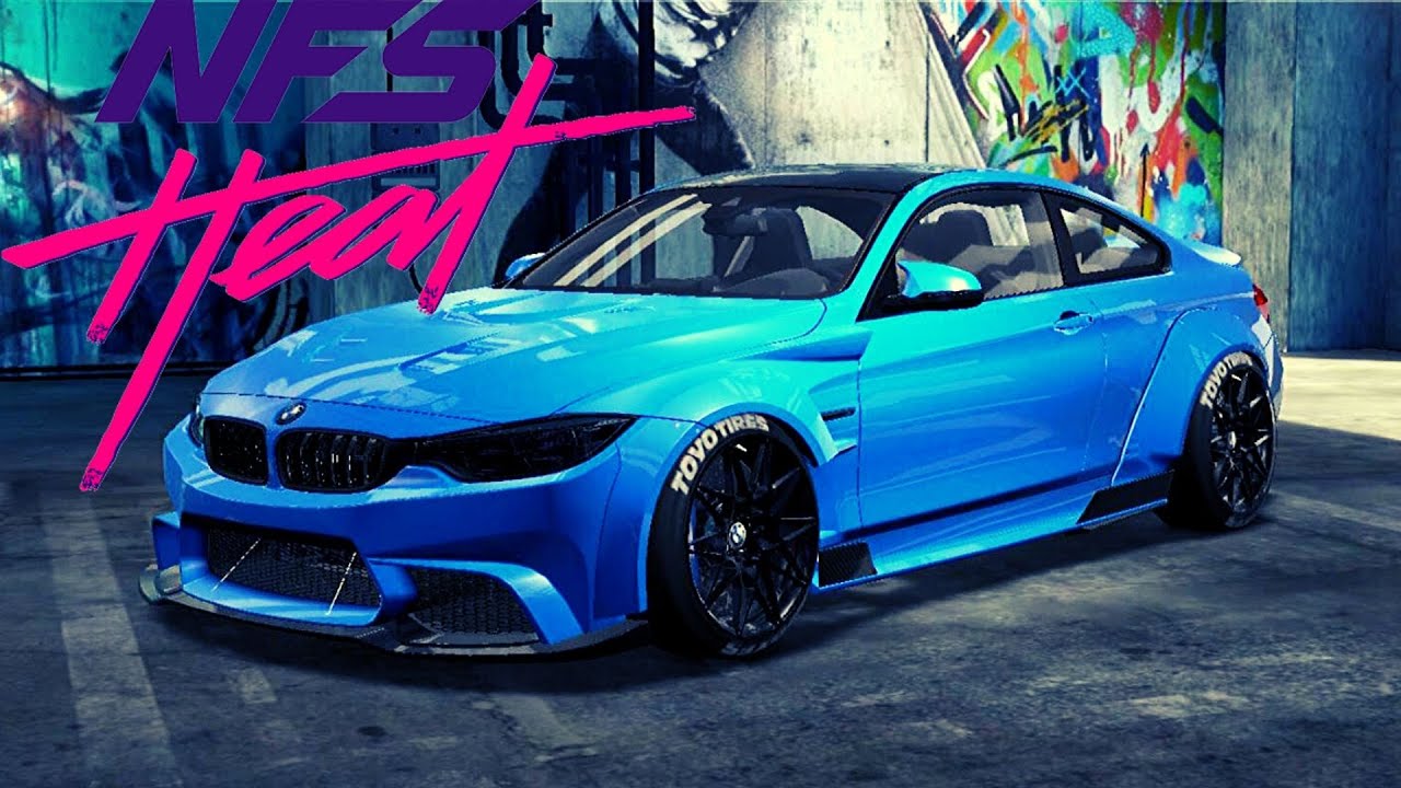 the wonderfull blue BMW M4 Coupe Customization – Need For Speed HEAT BMW M4 CONVERTIBLE