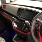 オデッセイ 車種別カット済み赤シート&カーボンシート貼り込み