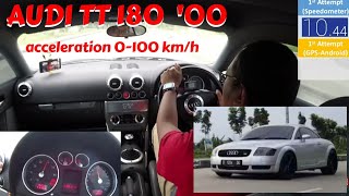 0-100 km/h : AUDI TT 180 Tahun 2000