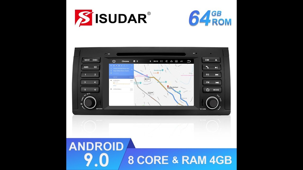 1 Din Auto Radio Android 9 For BMW/E39/X5/M5/E53 Car Multimedia Player