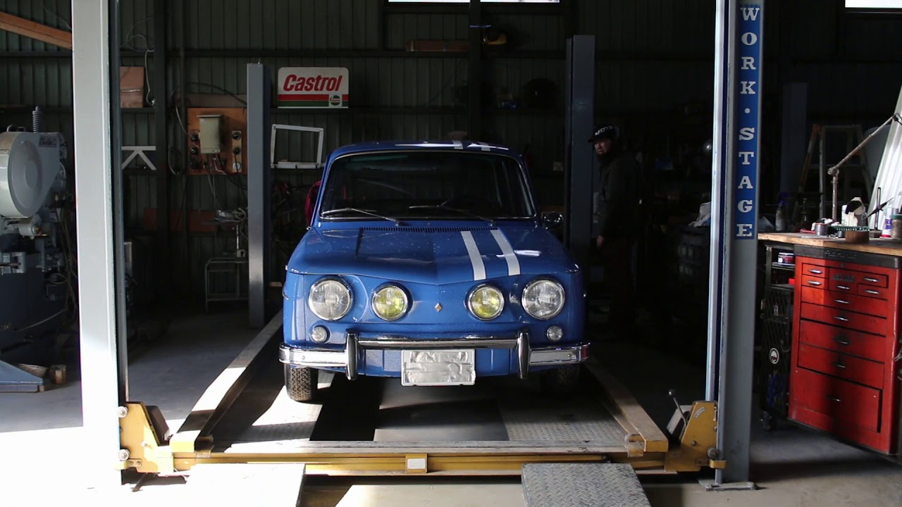 【試乗1965 RENAULT 8 GORDINI】ルノー ゴルディーニ 、リフトアップして検証！【クラシックカー 自動車 フレンチブルー ラリーカー レトロ かわいい】