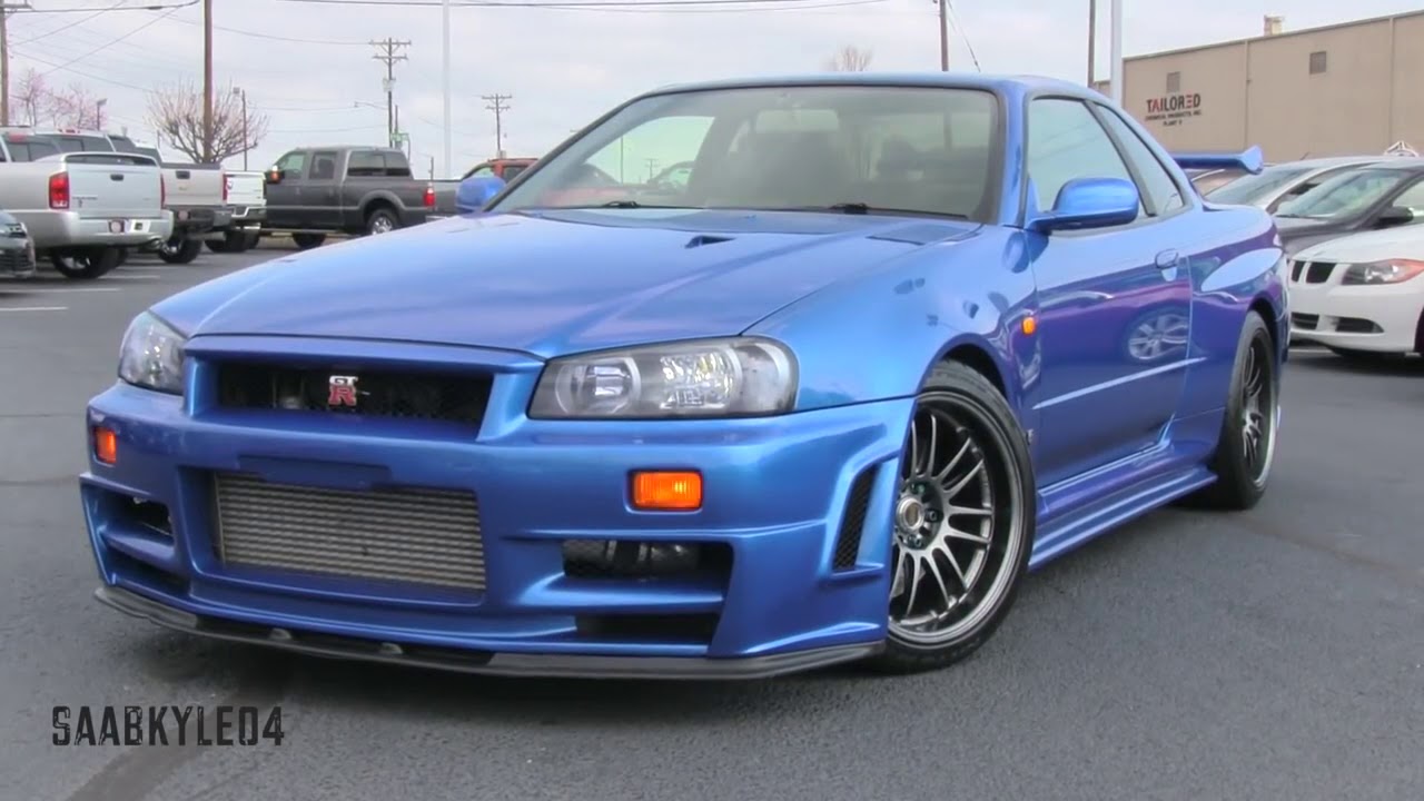 1999 Nissan Skyline GT R R34 Start Up, Test Drive, and In Depth Review