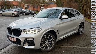 2020 BMW X4 m40d - Discovering and POV in Brussels - Test Drive in rainy day