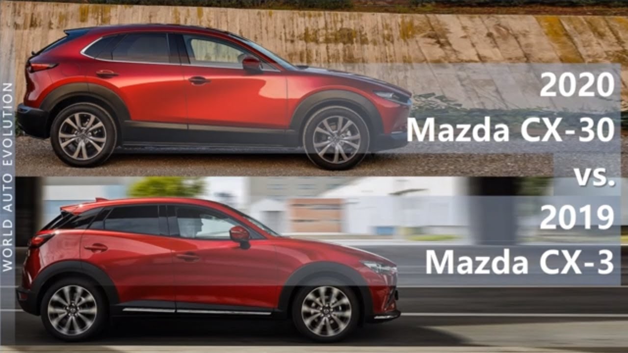 2020 Mazda CX-30 vs 2019 Mazda CX-3 (technical comparison)