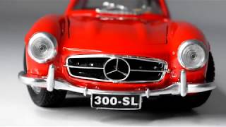 修復放棄されたおもちゃの車-メルセデス-ベンツ300SL