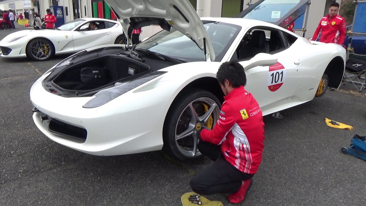 【458イタリア】べーパーロックでコースアウトからの応急処置【コーンズ大阪走行会】