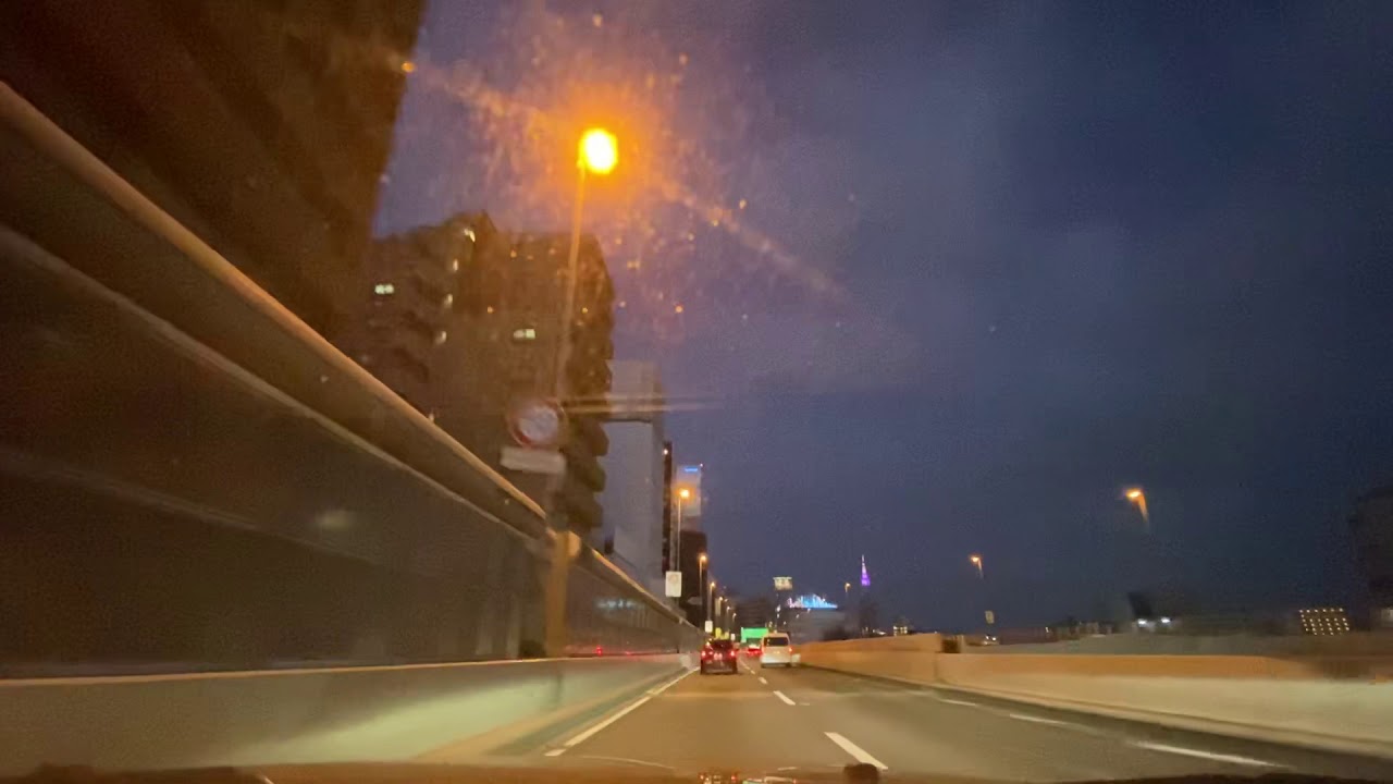 【日本風景】首都高速4号永福〜西新宿JCT 夕暮ドライブ