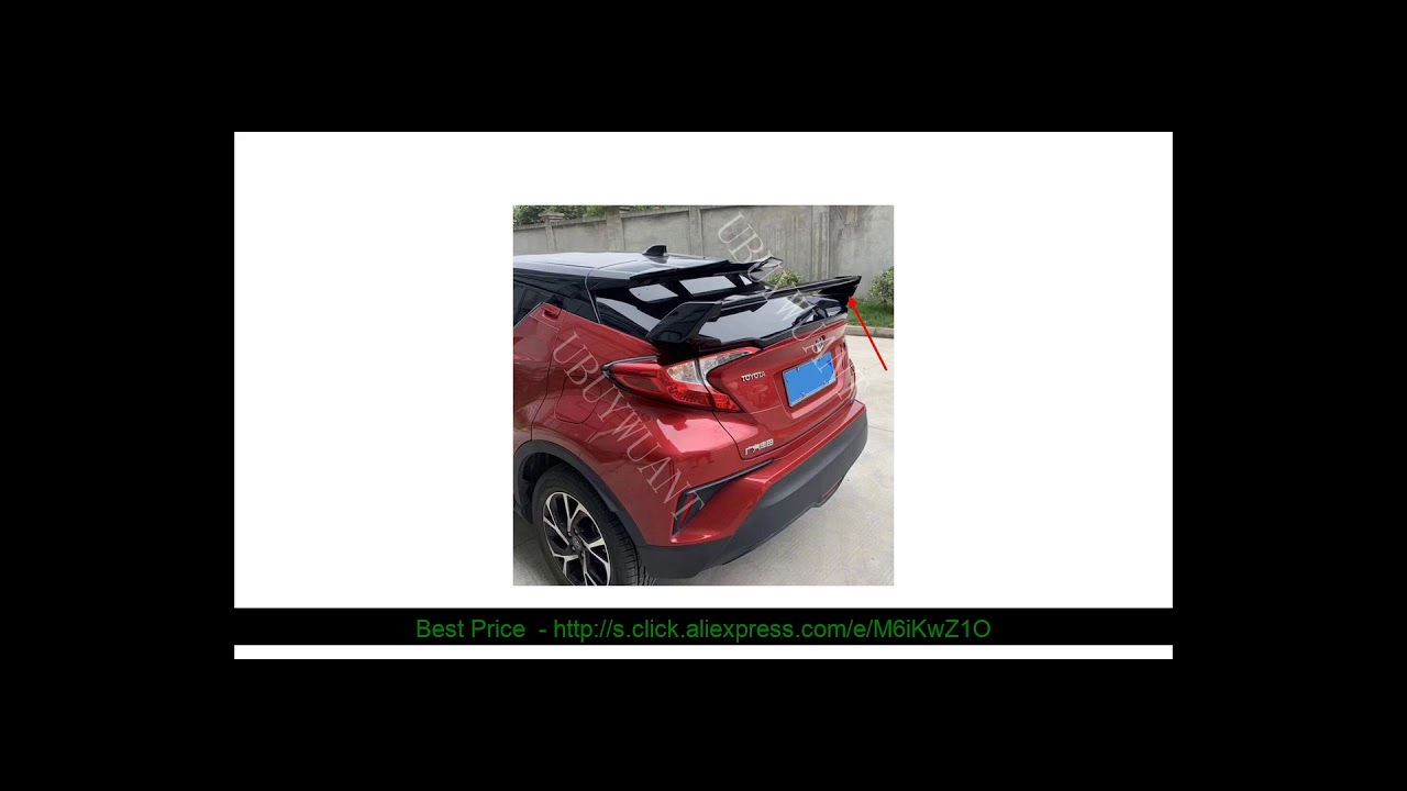 ☀ ABS Material CAR REAR WING TRUNK SPOILER FOR Toyota C-HR CHR IZOA big spoiler 2017 2018 2019