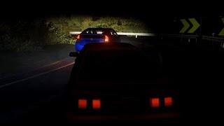 雨の秋名 ハチロク AE86 プリウス PRIUS Rain Mount Akina ドライブ Drive