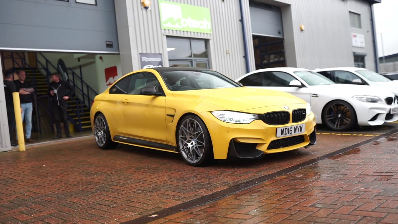 Ac Schnitzer F82 BMW M4 Springs , Remus cat back exhaust . LOUD !