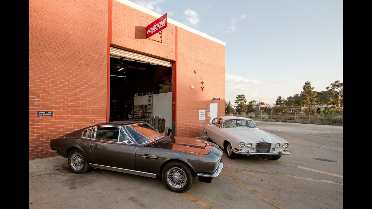 Aston Martin DBS & Jaguar Mark 10 at Powatone Exhaust Centre