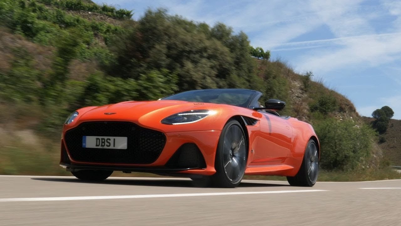 Aston Martin DBS Superleggera Volante drive and sound | Car Boldie