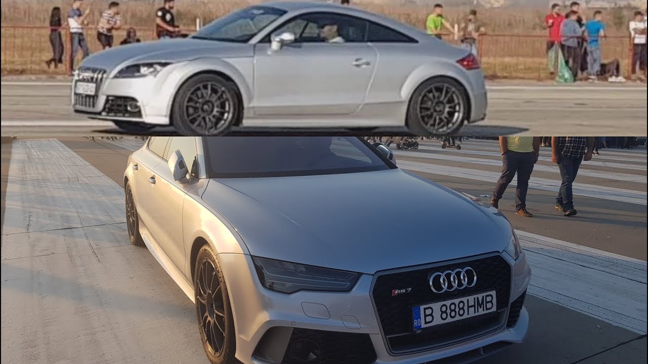 Audi TT 2.0 TFSI vs Audi  RS7 700 hp -  Drag Race Arad 2019