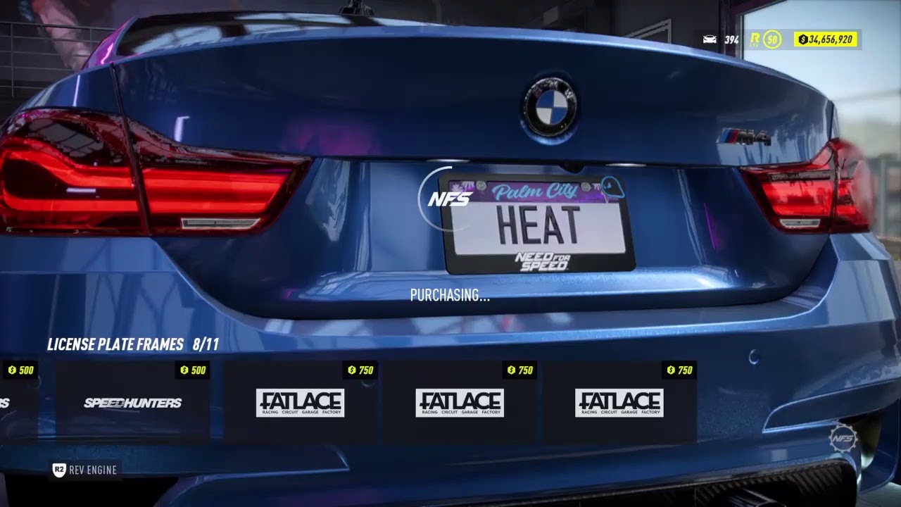 BMW M4 2018 NFS Heat