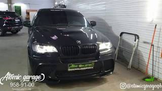 BMW X6 E71 замена глазок и установка светодиодных линз