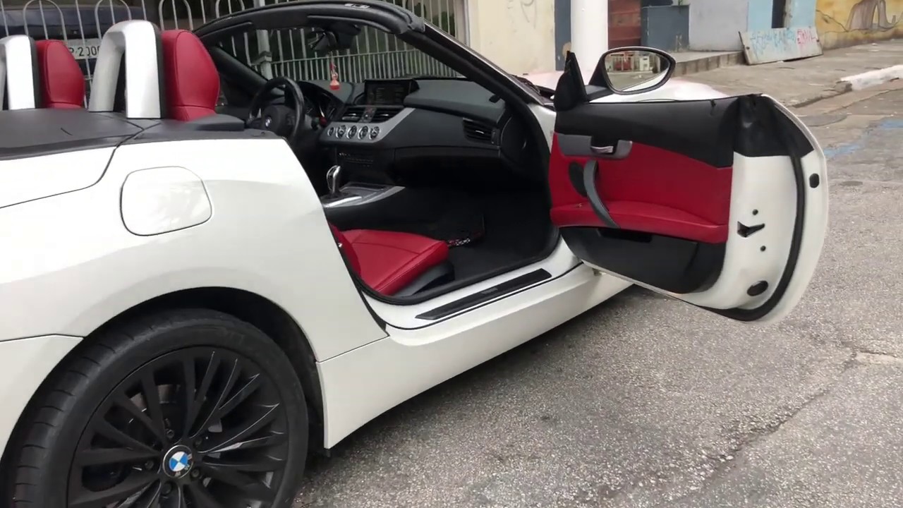 BMW Z4 – Tingimento do couro para a cor vermelha!! Ficou incrível!! Fizemos em tempo Record!!