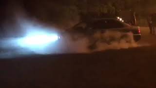 Bmw E39 M5 burnout on the limit