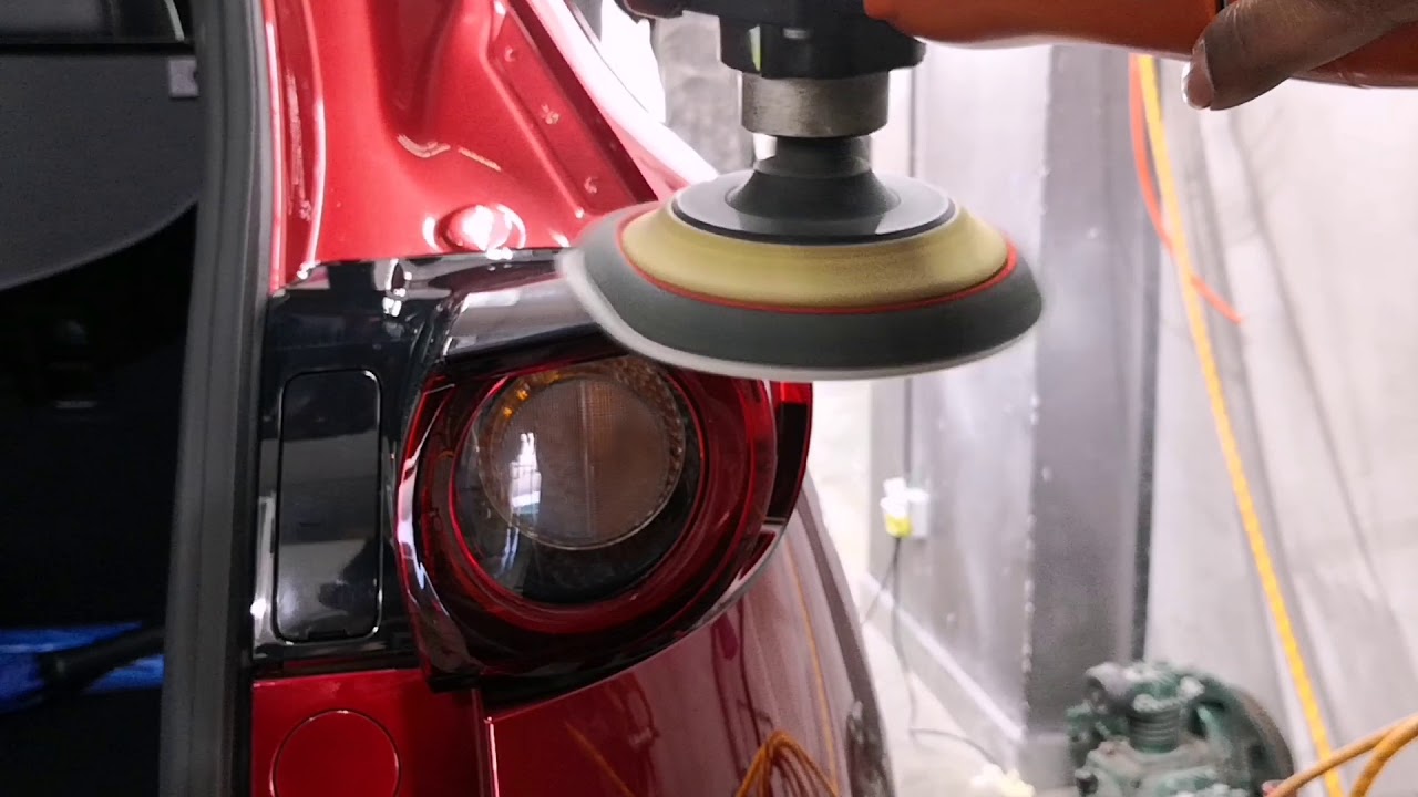 Brand New Sexy and Beautiful Soul Red Mazda CX5 getting herself shine with our STE Coating !