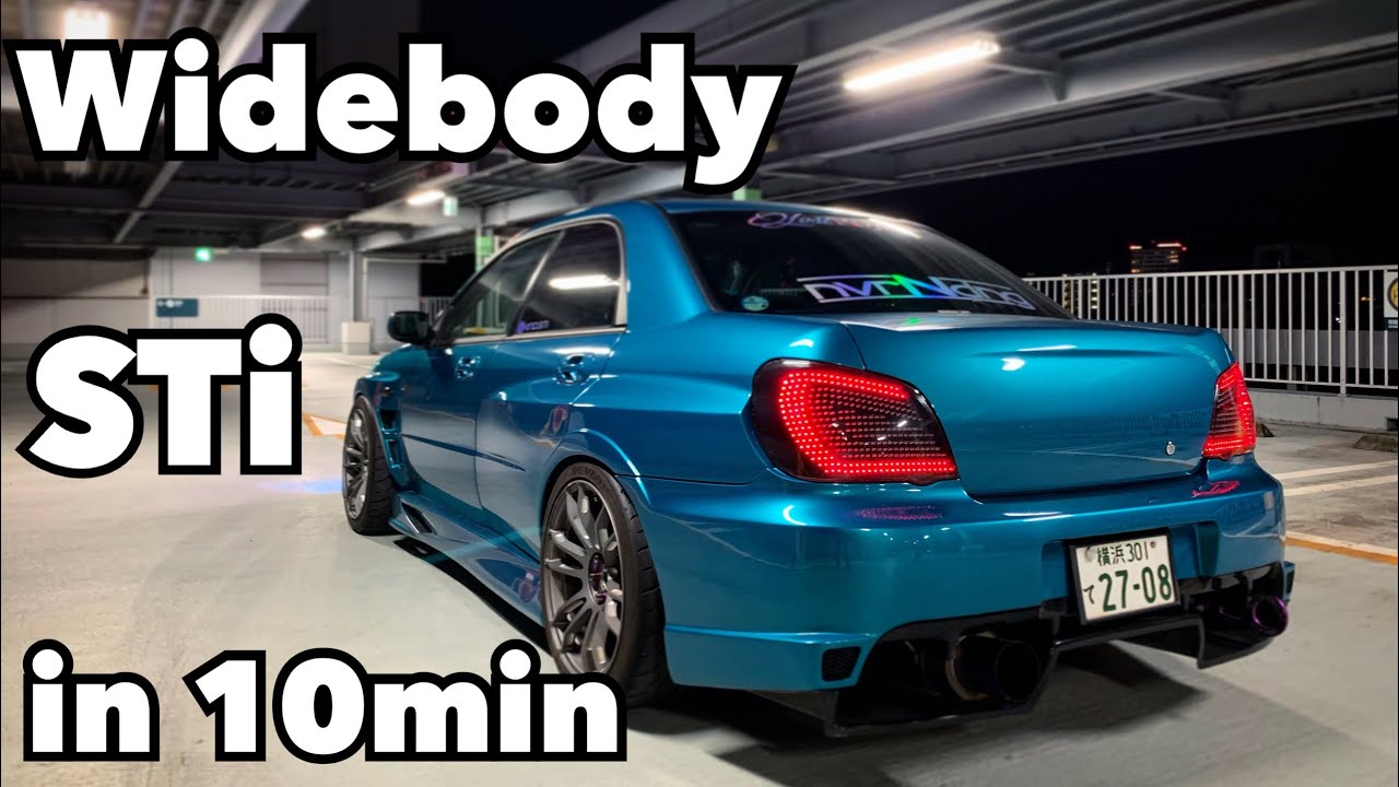 Building a Wide body Subaru WRX STi in 10 minutes