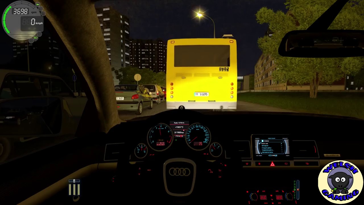 City Car Driving – Audi S8 (Night Drive)