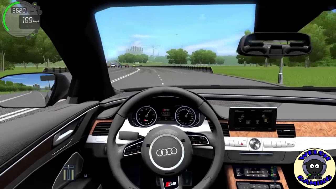 City Car Driving – Audi S8 Plus D4 (Fast Driving)