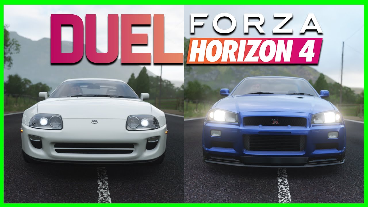 DUEL FH4 – TOYOTA SUPRA VS NISSAN SKYLINE GT-R R34