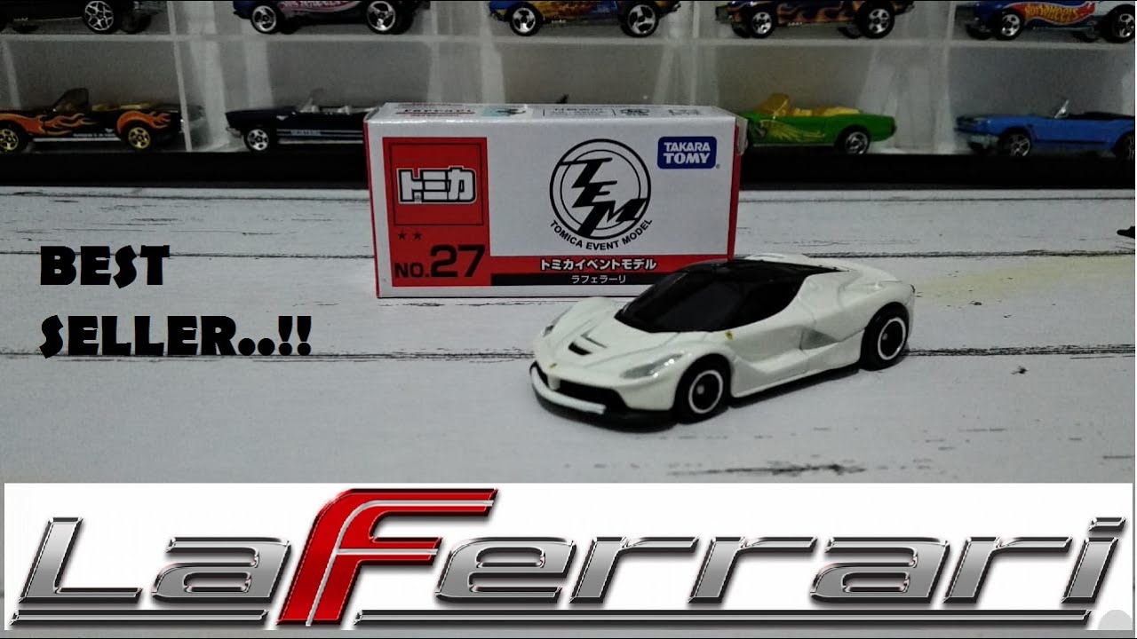 Diecast Tomica Event Model 27 LaFerrari White. Best Seller.!! ( Unboxing ) #9