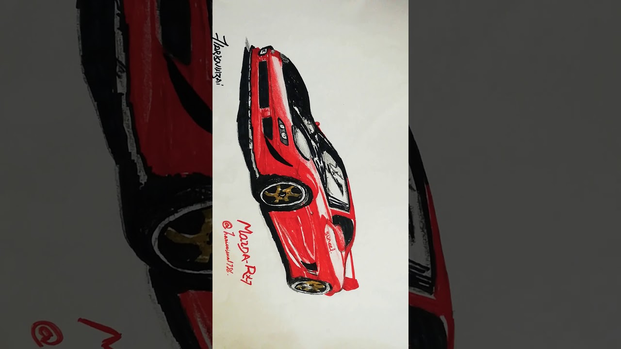 Drawing of MAZDA RX7