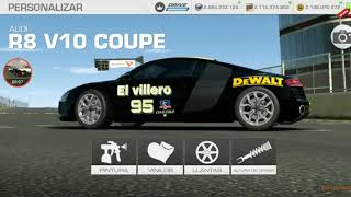 Exhibición del AUDI R8 V10 COUPE. Real Racing 3. Dacc