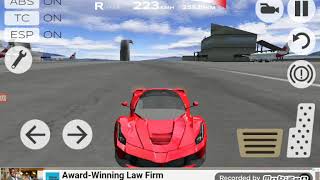 Ferrari LaFerrari reverse top speed | Extreme car driving simulator