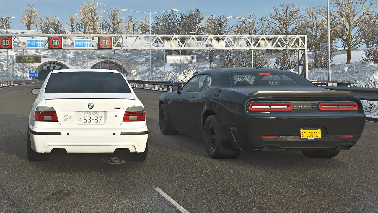 Forza Horizon 4 Drag Race – 867HP E39 BMW M5 vs 1123HP Dodge Demon