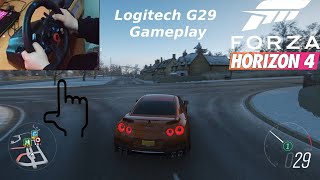 Forza Horizon 4 Nissan GT-R 600HP (Logitech g29 Steering Wheel + Paddle Shifter) Gameplay