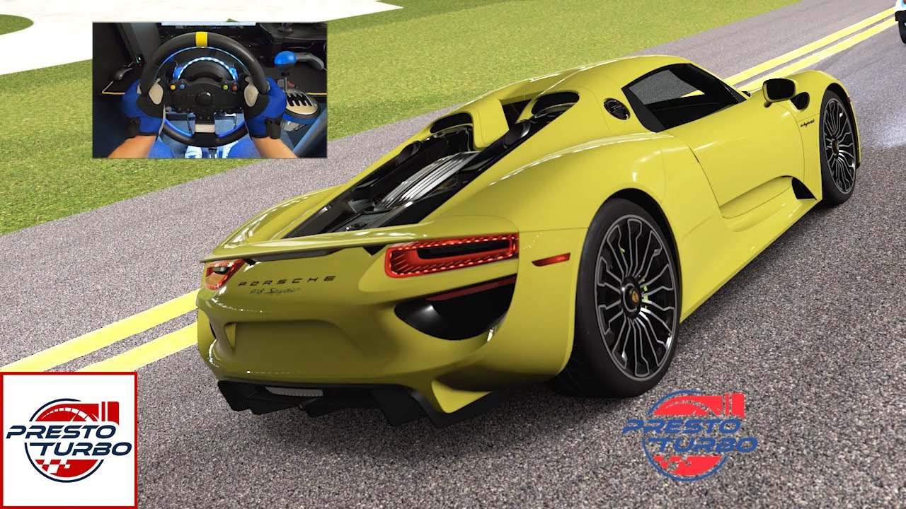 Forza: Porsche 918 Spyder 2014 (Steering Wheel + Shifter), Daytona, 4K, 60fps, FM7 Gameplay
